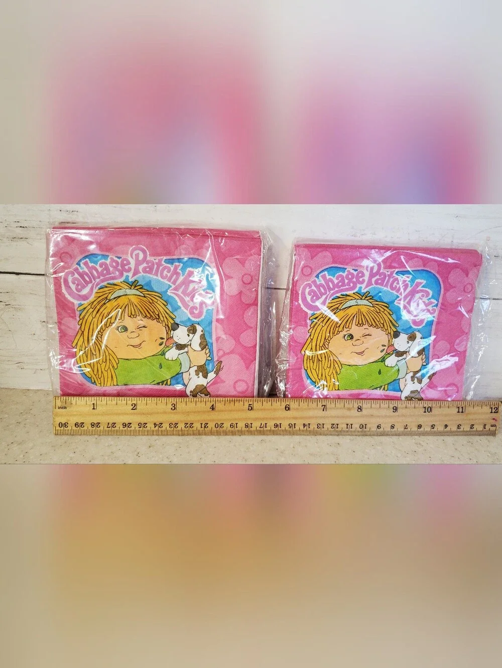 Vintage Cabbage Patch Kids Beverage Napkins Lot 2 Packs 32 Count DesignWare NOS